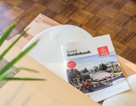 Guest Guidebook Guest Guidebook on a table ti illustrate how good it looks to have one for your airbnb brand