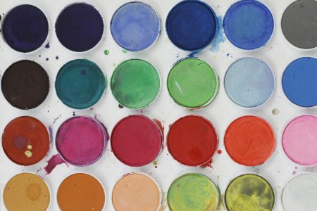 Triadic color combinations with examples of all different kind of paint colors