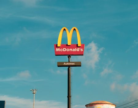 McDonald's logo design begins with the letter M. A very effective logo