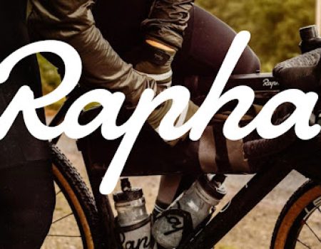 Rapha sports logo. Is a decorative font however very easy on the eye.