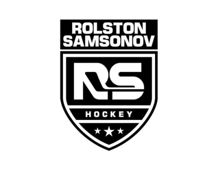 Rolston Samsonov Hockey team logo design in black and white