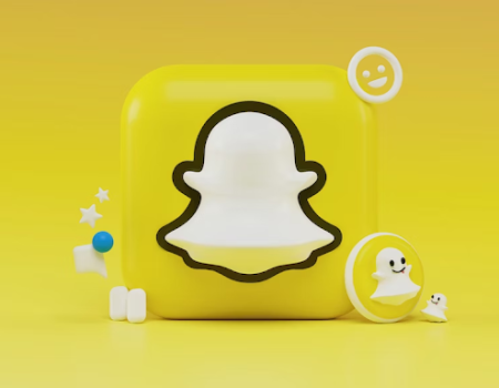 Famous logo app in yellow.
